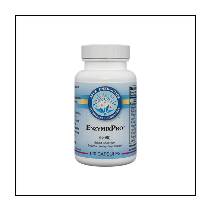 EnzymixPro™ incorporates a special proprietary blend of various enzymes, including brush border enzymes, that has been meticulously designed to support the gastrointestinal system.*