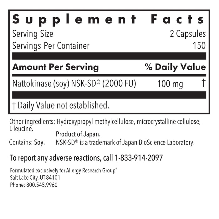 Nattokinase 50mg - 60 Softgels
