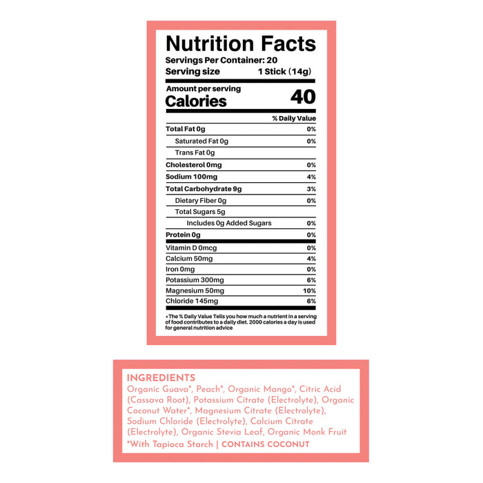 Guava Mango Electrolytes - 20 Packet Bag