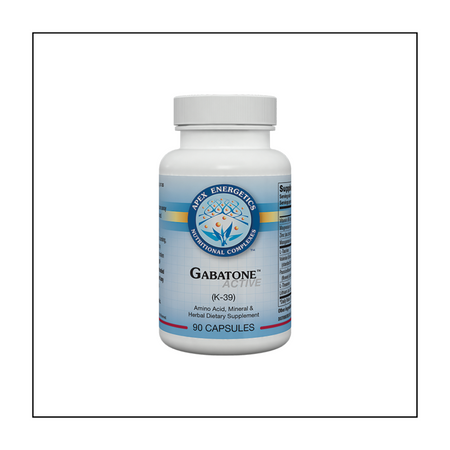 Gabatone™ Active is designed to support the GABAergic system using specially selected nutrients, amino acids, and cofactors.* Key ingredients include L-taurine and high-quality, standardized valerian root and passion flower extracts. It incorporates high-potency vitamin B6 and manganese, as well as a high amount of zinc.