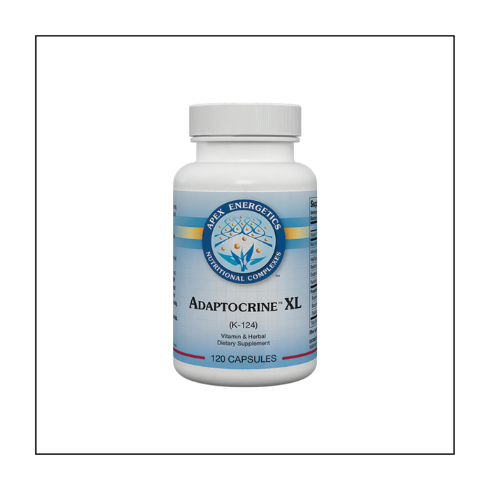Adaptocrine™ is formulated to counter the metabolic effects of temporary stress and support the body when energetically spent.* The science-based selection of plant extracts, with the addition of vitamin C and pantethine, make Adaptocrine™ a well-rounded formula focused on hypothalamic-pituitary-adrenal adaptation.* Key adaptogens include extracts of Panax ginseng, rhodiola, ashwagandha, and holy basil with peptidase and HCl support.