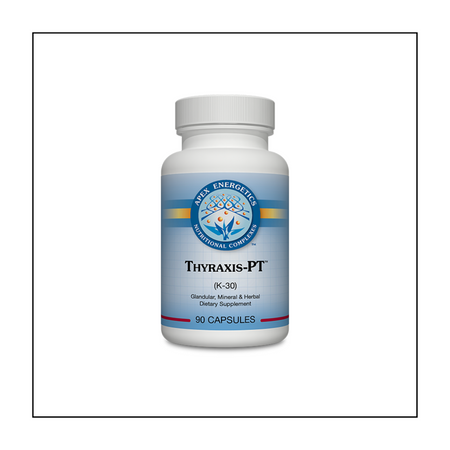 Thyraxis-PT™ supports the hypothalamic-pituitary-thyroid (HPT) axis with a unique formulation of carefully selected glandulars and mineral and nutritional compounds.* This formula also incorporates nutrients that may support thyroid hormones and the pituitary-thyroid system.*