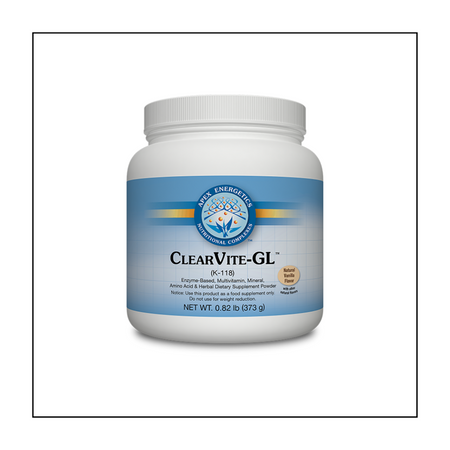 ClearVite-GL™ is based on our popular ClearVite™ formula and is designed to offer gastrointestinal and metabolic support.* This formula includes the powerful combination of hypoallergenic nutrients, amino acids, and minerals that our other ClearVite™ products have, but excludes sources of rice and pea protein for those with sensitivities to grains or peas, or who require low carbohydrate content.*