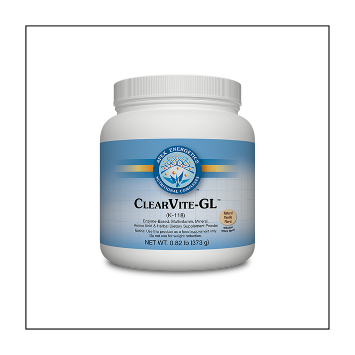 ClearVite-GL™ is based on our popular ClearVite™ formula and is designed to offer gastrointestinal and metabolic support.* This formula includes the powerful combination of hypoallergenic nutrients, amino acids, and minerals that our other ClearVite™ products have, but excludes sources of rice and pea protein for those with sensitivities to grains or peas, or who require low carbohydrate content.*